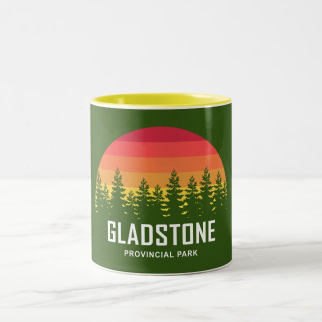 Gladstone Provincial Park Two-Tone Coffee Mug (Center)