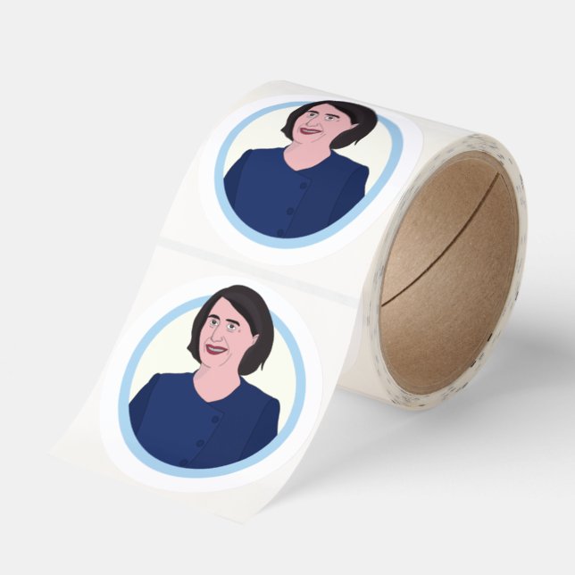 Gladys Classic Round Sticker (Roll)