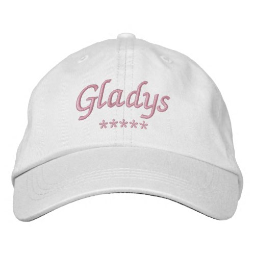 Gladys Name Embroidered Baseball Cap