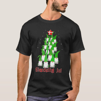 Glaedelig Jul Danish Star Christmas Tree T-Shirt