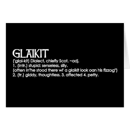 Glaikit Cards (Front Horizontal)