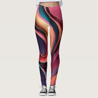"Glam Abstract Leggings: Elevate Your Style" Leggings