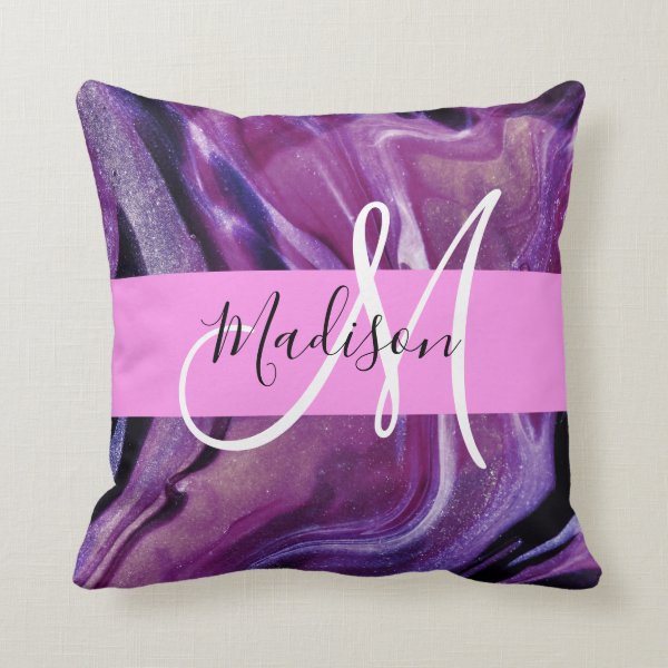 custom shimmer pillow