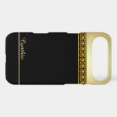 Glam Black and Gold Tone iPhone 5C Case (Back (Horizontal))