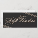 Glam Black Gold Gift Voucher 50  Photography at Zazzle