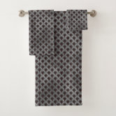 Black And Silver Deco Bath Towel Set Zazzle