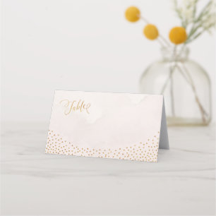 Glam blush rose gold glitter place cards
