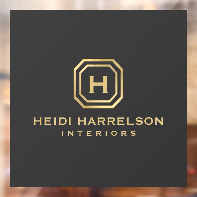 Glam Box Logo Monogram Window Cling (Sheet 2)