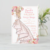 Glam Bride Pancakes and Panties Lingerie Shower Invitation (Standing Front)