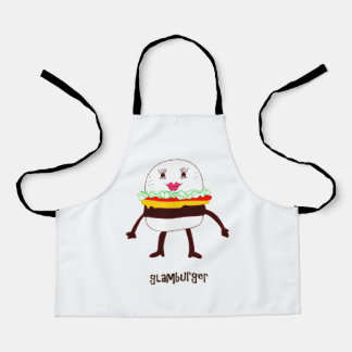 Glam Burger fun design Apron