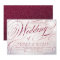 Glam burgundy calligraphy vintage wedding