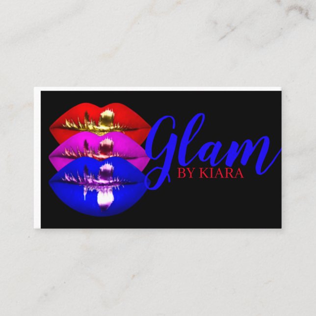 Glam Business Cards (Front)