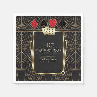 Glam Casino Great Gatsby 40th Poker Birthday