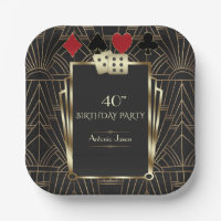 Glam Casino Great Gatsby 40th Poker Birthday