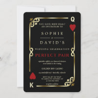 Glam Casino Las Vegas Perfect Pair Poker Wedding