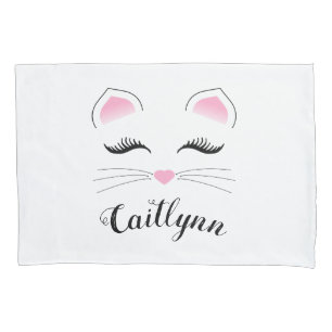 Glam Cat Face Pillowcase