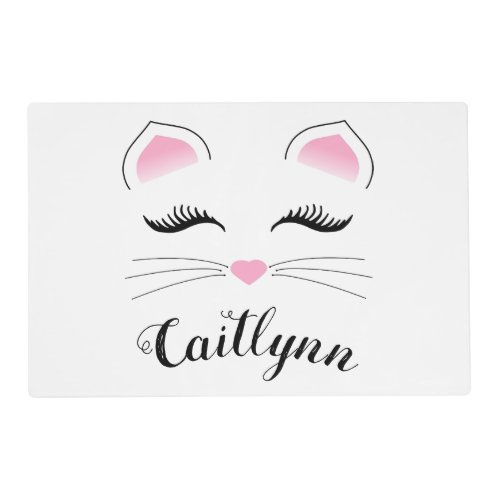 Glam Cat Face Placemat