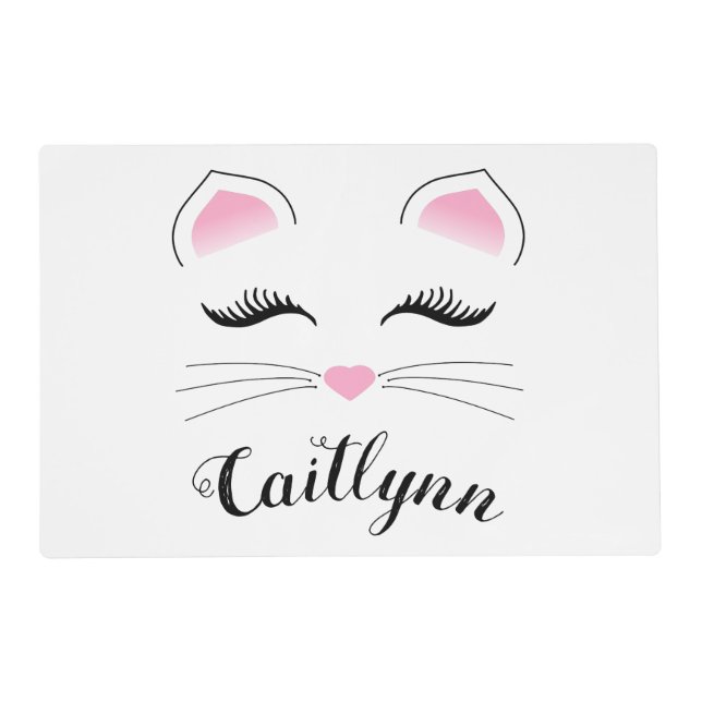 Glam Cat Face Placemat (Front)