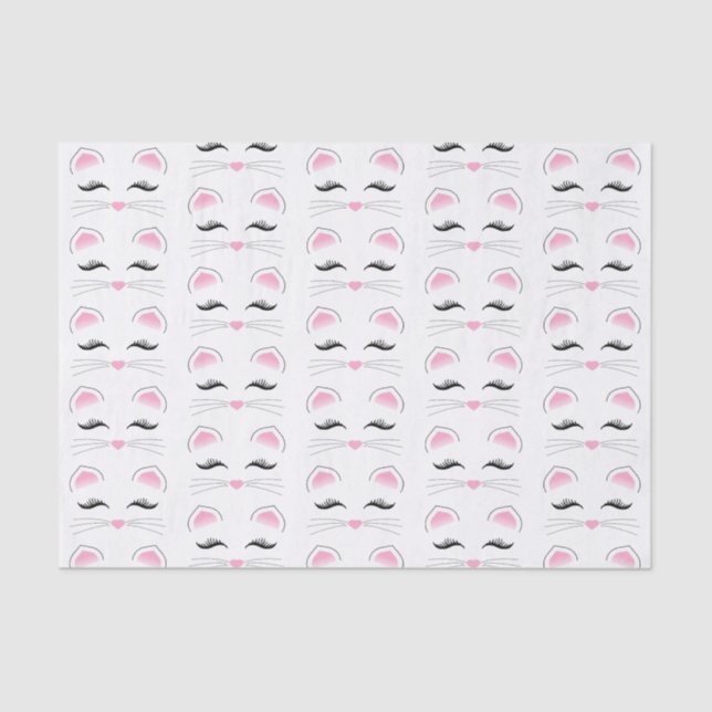 Glam Cat Face Tissue Paper (Front)