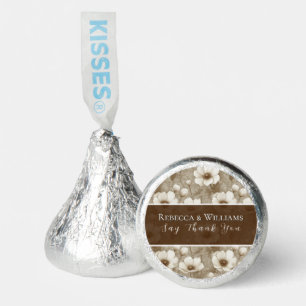 Glam Champagne Anemones Accent Seaside Wedding Hershey®'s Kisses®