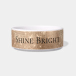 Glam Champagne Glitz Bowl<br><div class="desc">Glam Champagne Rose Glitzy Sparkle</div>