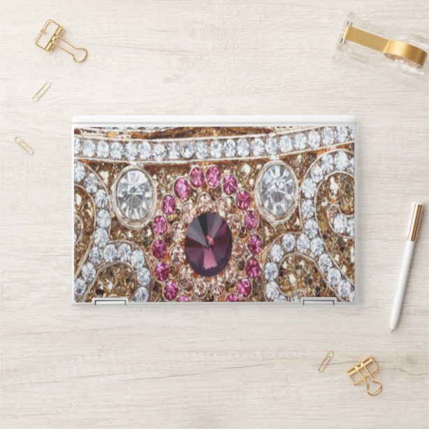 Rhinestone Laptop Stickers & Skins Zazzle