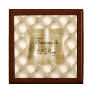 Glam Champagne Gold Glitzy Diamonds Gift Box