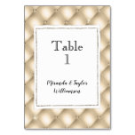 Glam Champagne Gold Glitzy Diamonds Table Number