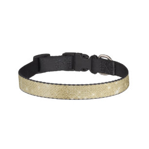 Glam Champagne Gold Glitzy Sparkle Pet Collar