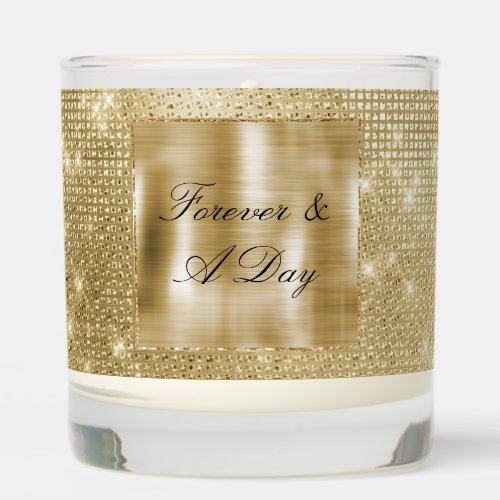 Glam Champagne Gold Glitzy Sparkle Scented Candle