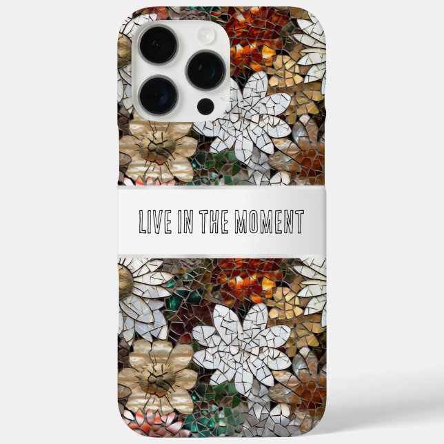 Glam Champagne Gold Red White Flowers Case-Mate iPhone Case (Back)