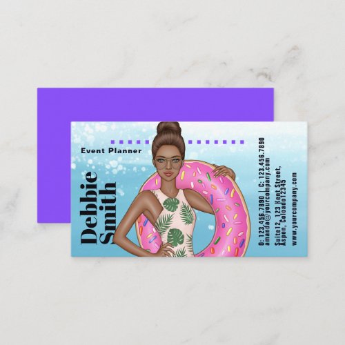 Glam Chic Event Planner Business Card