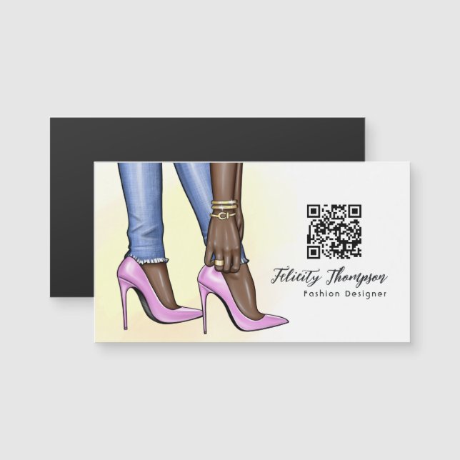 Glam Chic Fashion QR Code (Front/Back)