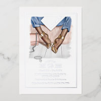 Glam Chic Fashion Show Foil Invitation