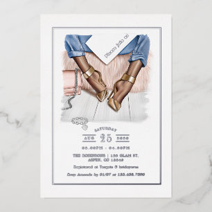 Glam Chic Fashion Show Foil Invitation