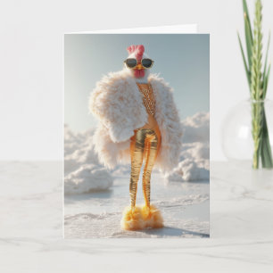 Glam Chicken on Ice Invitation