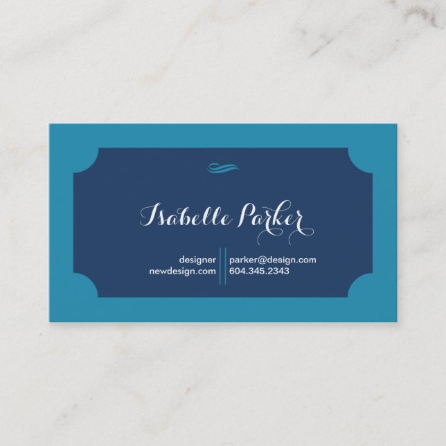Glam Classic Business Card (Front)