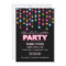 Glam Dance Lights Bachelorette Party Invitation