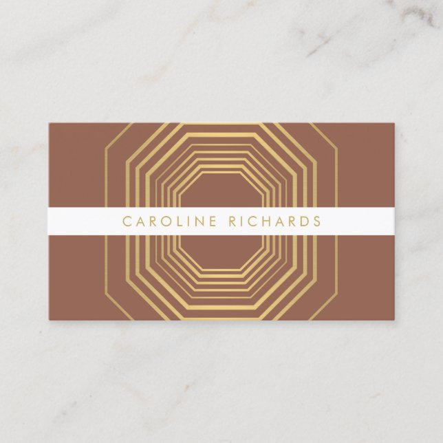 Glam Deco Jewelry Design Fashion Boutique No. 10 Business Card (Front)