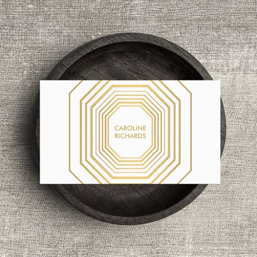 Customizable Glam Deco Jewelry Design Fashion Boutique No. 2 Business Cards