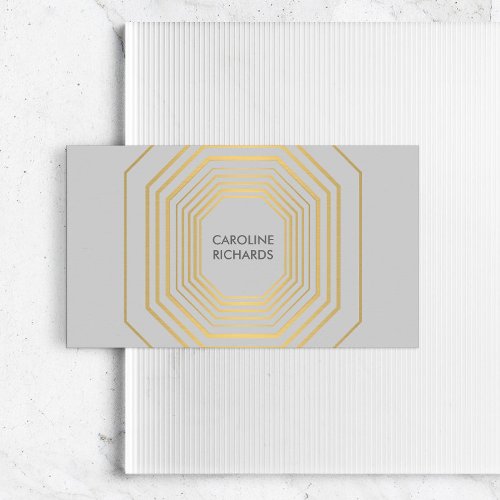 Glam Deco Jewelry Design Fashion Boutique No. 5 Business Card Templates