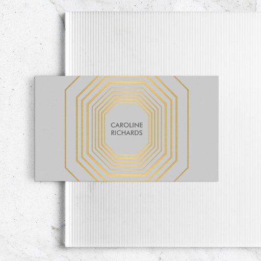 Customizable Glam Deco Jewelry Design Fashion Boutique No. 5 Business Card Templates