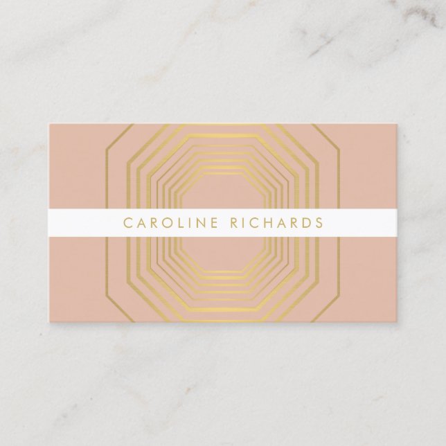 Glam Deco Jewelry Design Fashion Boutique No. 7 Business Card (Front)