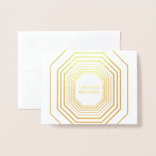 Glam Deco Personalized Folded Card