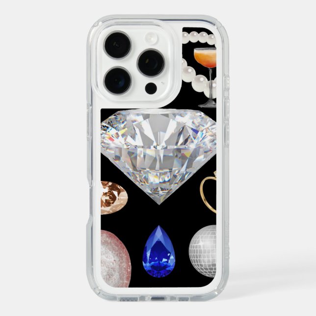 💍 Glam Diamond & Gems Aesthetic ✨ Speck iPhone Case (Front)