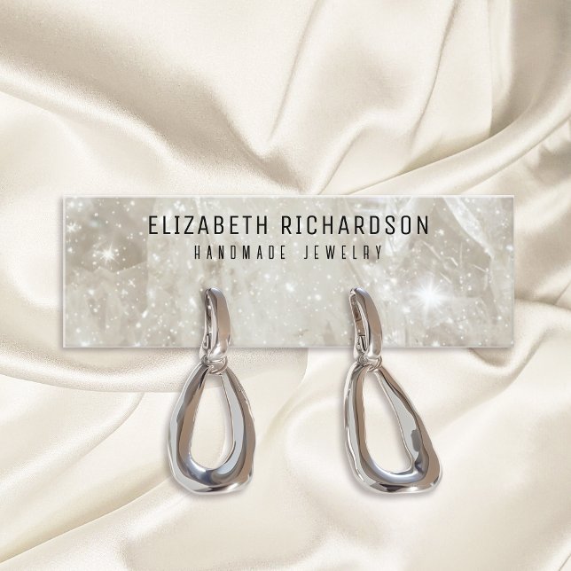 Glam Elegant Crystal Diamond Jewelry Display Mini Business Card (Creator Uploaded)
