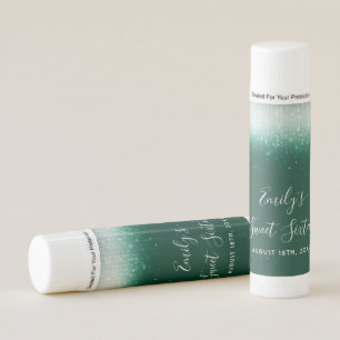 Glam Emerald Green Sweet 16 Lip Balm