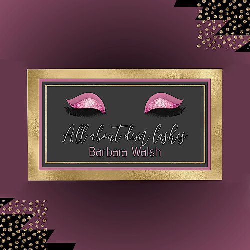 Glam Eyelash  Business Card