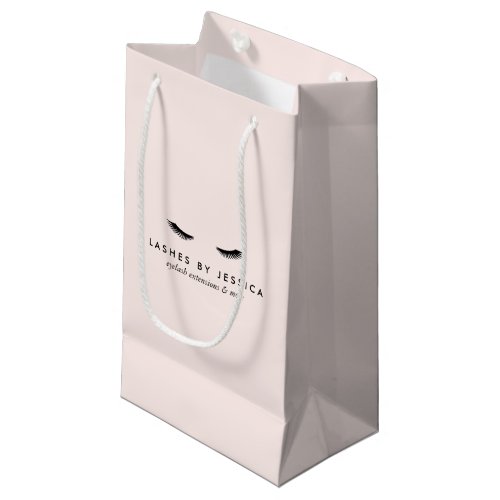 Glam Eyelashes Black and Pink Small Gift Bag