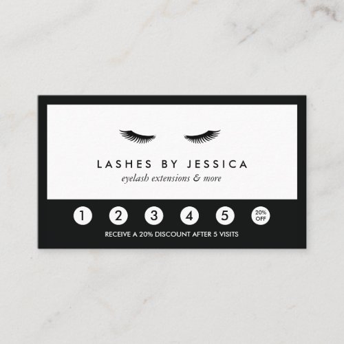 Glam Eyelashes Classic Black and White Loyalty